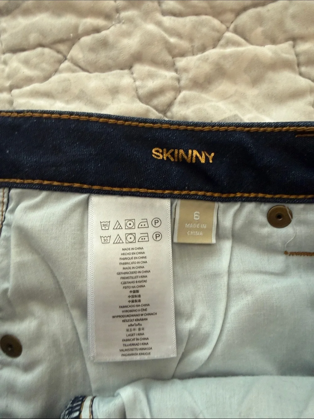 Michael Kors Women's Dark Blue Straight Leg Jeans
